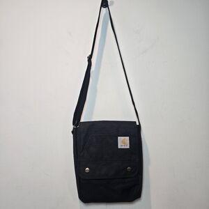 Carhartt Crossbody Legacy Bag Purse Black Water Repellent Logo Outdoor